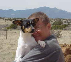 Lane with JellyBean, an American Rat Terrier